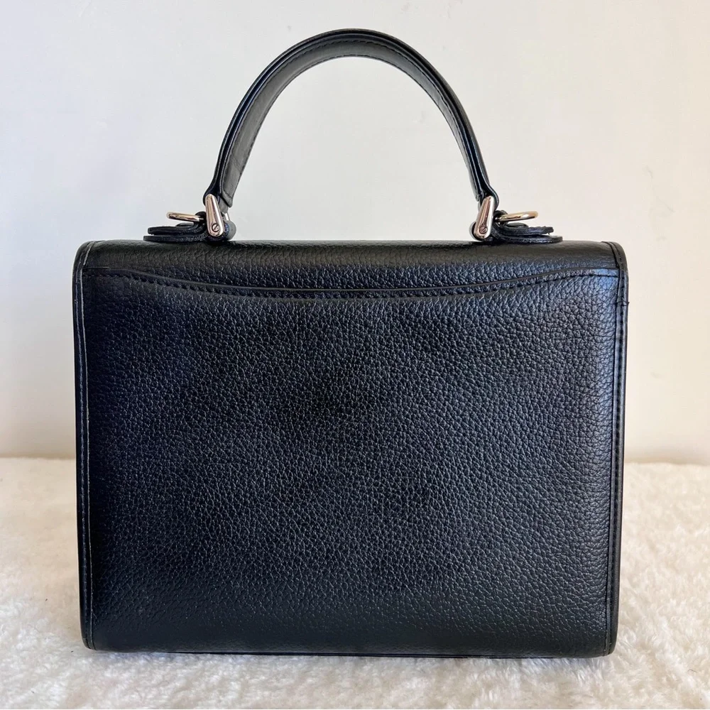 Burberry Leather Satchel Top handle Two Way Bag - Picture 2 of 16